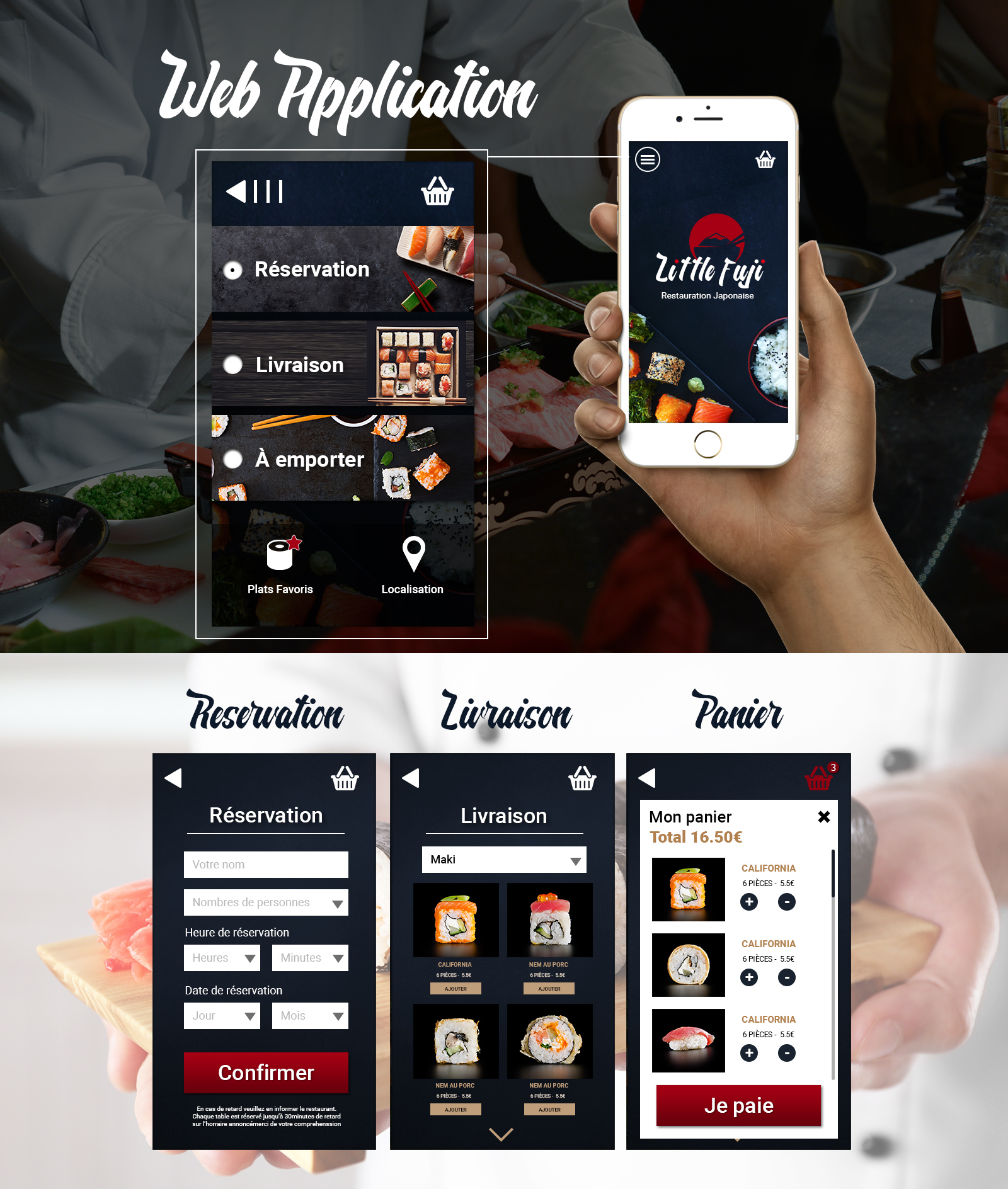 Application Little Fuji on smartphone