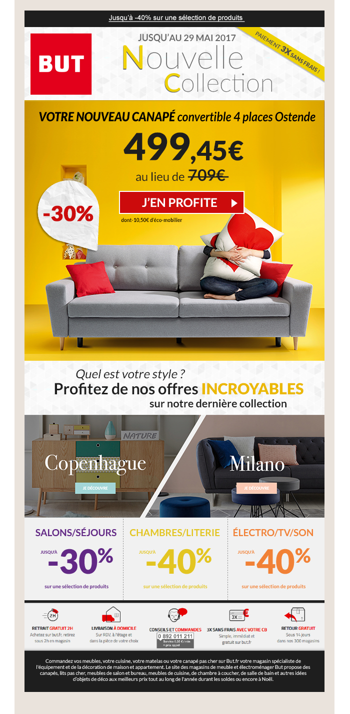 Email BUT La Nouvelle Collection