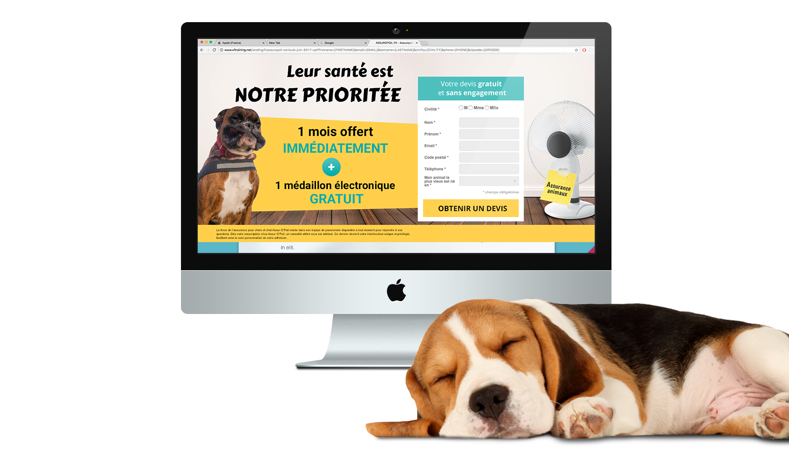 Landing page Assuropoil