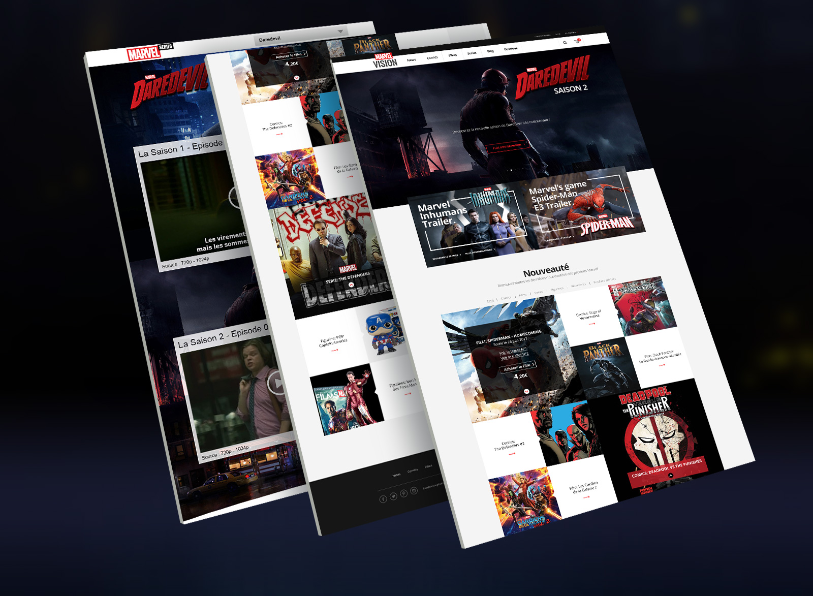 Website Marvel Vision demo