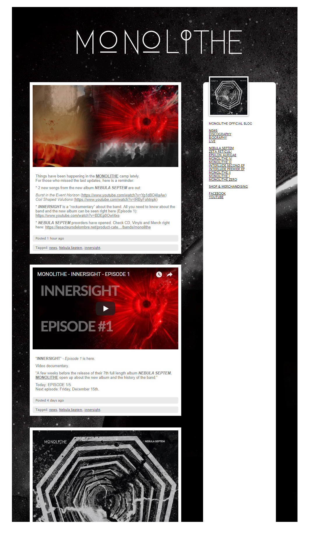 Old Monolithe Website